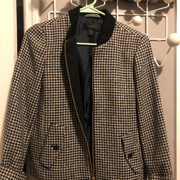 JCrew Houndstooth Jacket, Size XS - Picture 2 of 4
